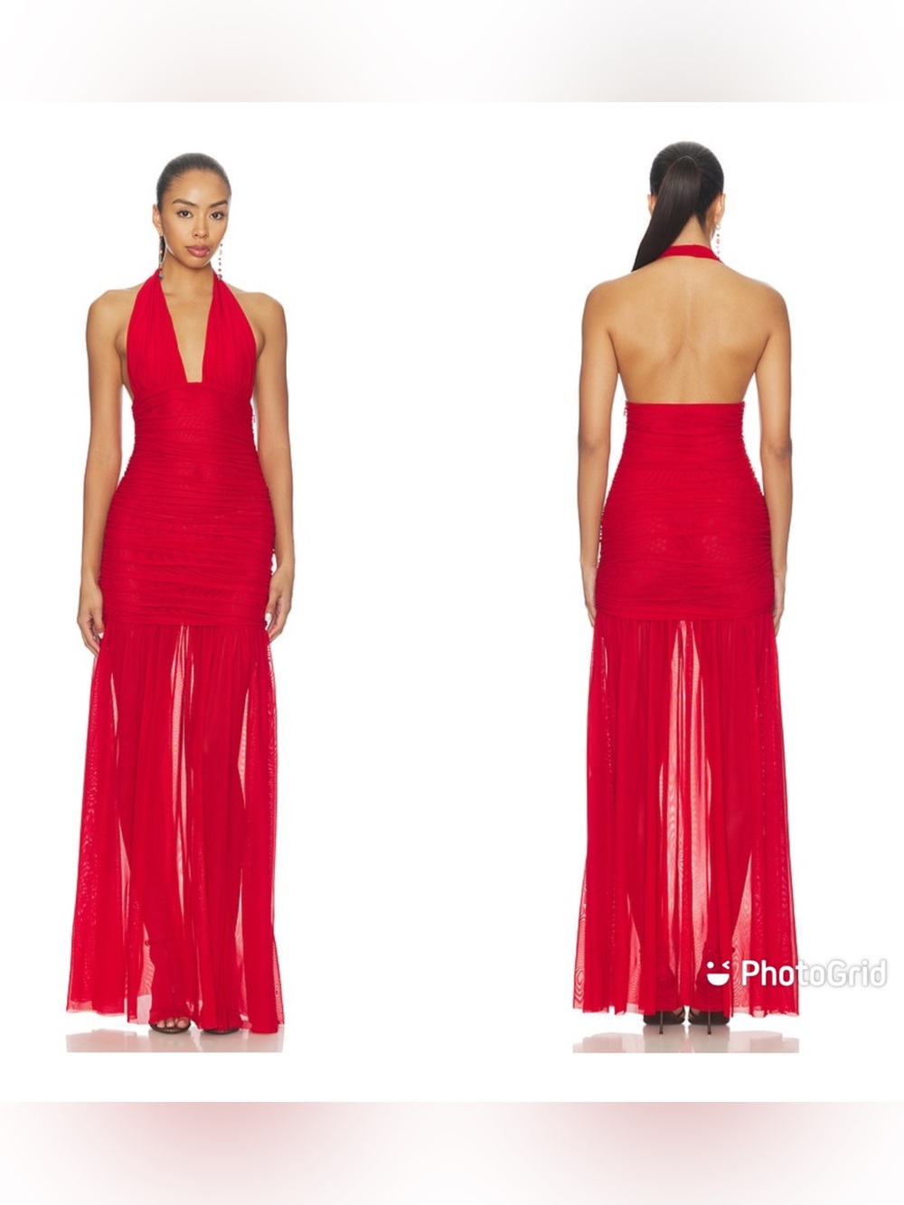 SER.O.YA Teghan Mesh Dress in Derby Red New with Tags!